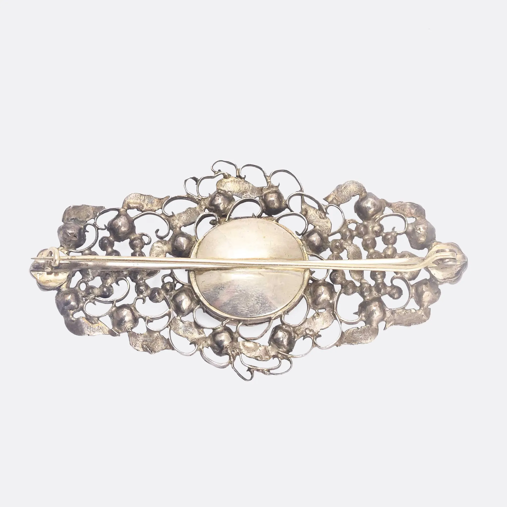 18th Century Norwegian "They Both Burn" Brooch