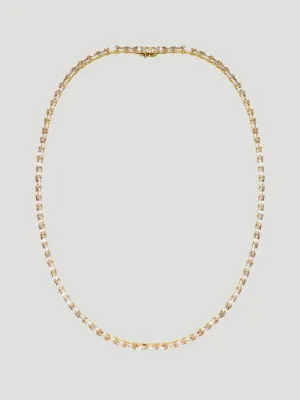 20 Gold Baguette Tennis Necklace