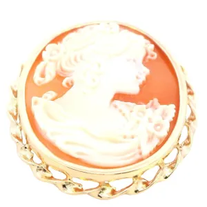 A Piece of History 9ct Yellow Gold Shell Cameo Brooch/Pendant