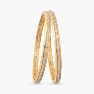 Amelia Delicate CZ Silver Bangles