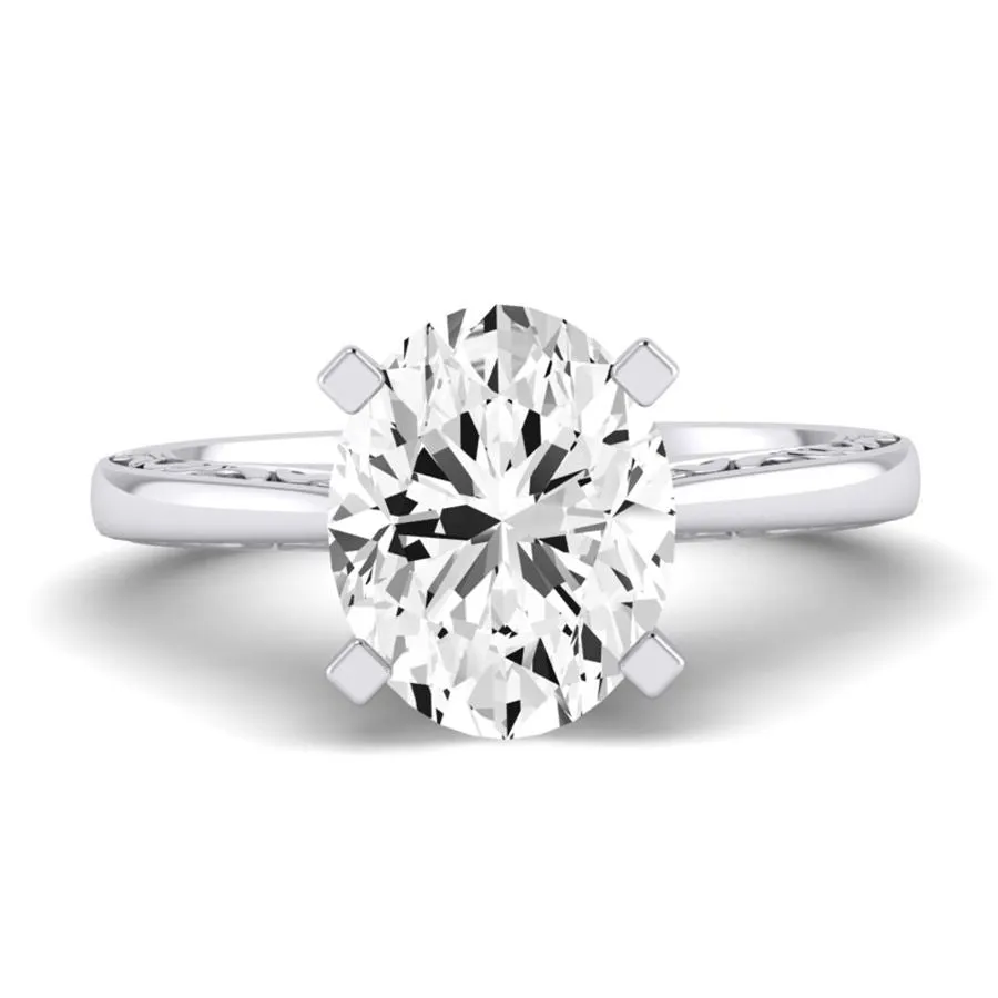 Astilbe - Oval Lab Diamond Engagement Ring (IGI Certified)