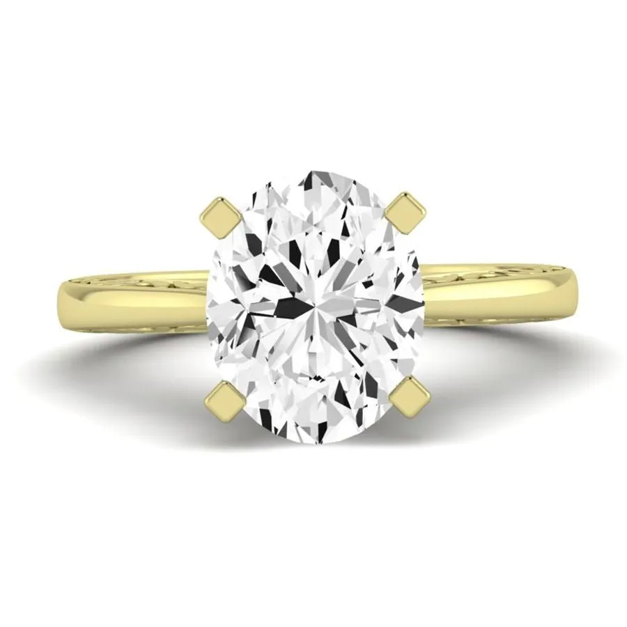 Astilbe - Oval Lab Diamond Engagement Ring (IGI Certified)