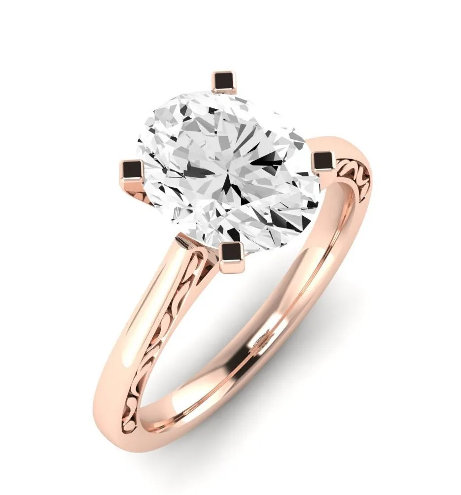 Astilbe - Oval Lab Diamond Engagement Ring (IGI Certified)