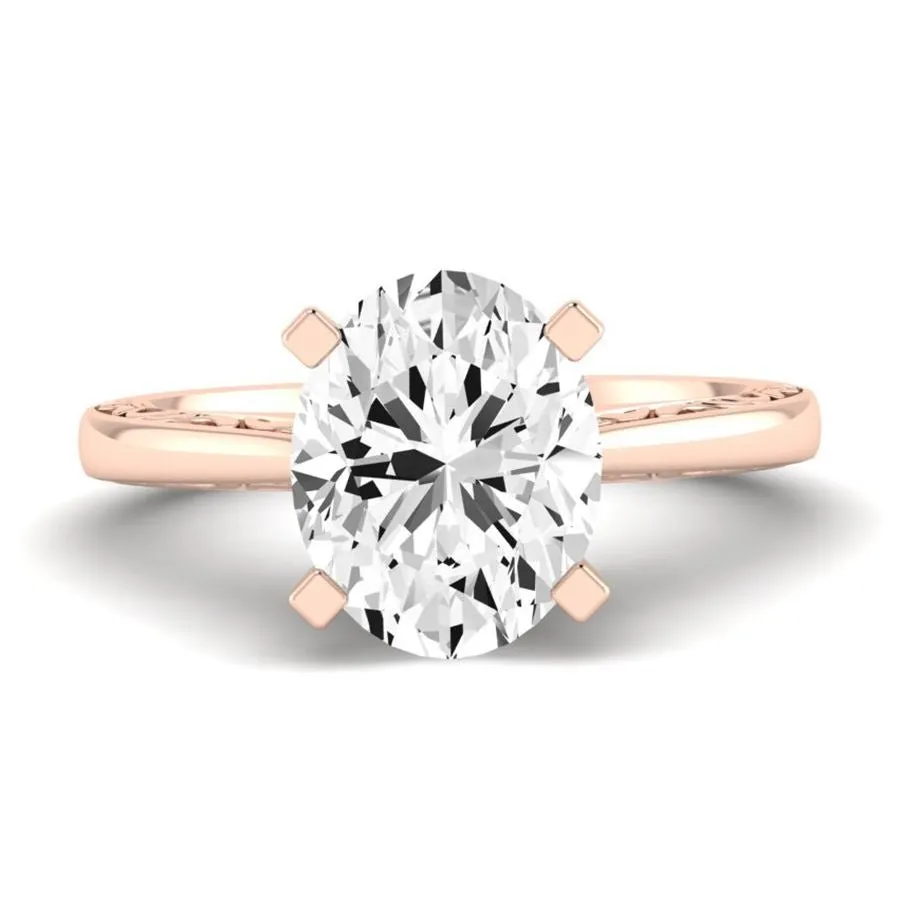 Astilbe - Oval Lab Diamond Engagement Ring (IGI Certified)