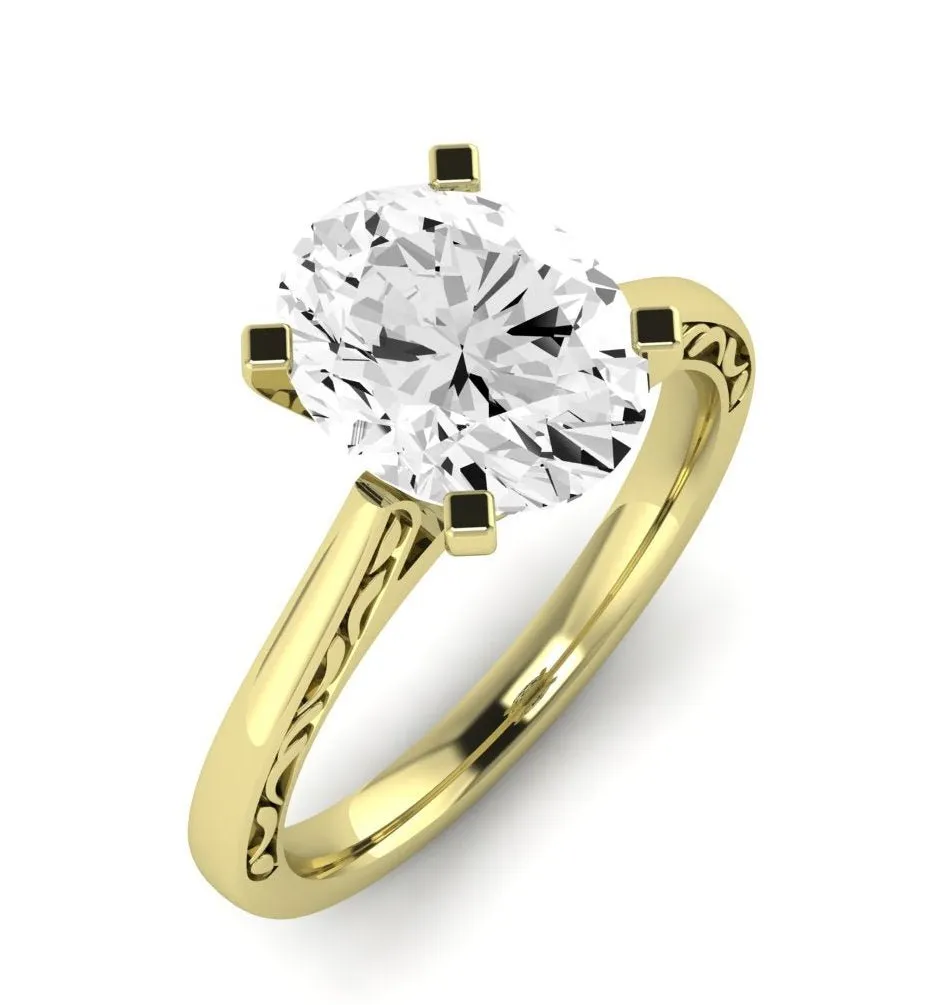 Astilbe - Oval Lab Diamond Engagement Ring (IGI Certified)