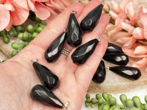 Black Shungite Pendants