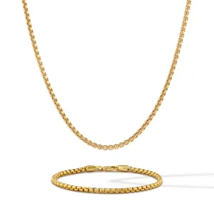 Box Chain Set - Gold