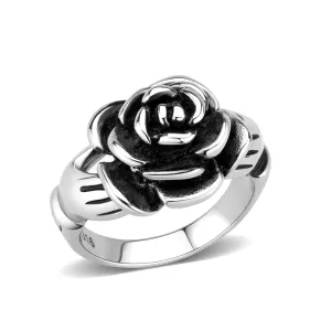 CJ3870 Wholesale Women's Stainless Steel Flower Ring