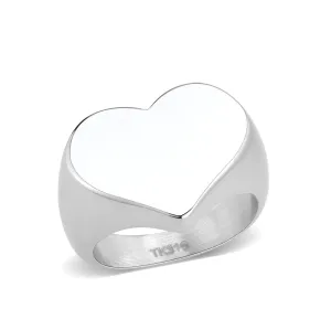 CJ3878 Wholesale Women's Stainless Steel Heart Ring