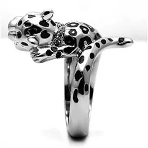 CJG1021 Wholesale Jaguar Stainless Steel Top Grade Crystal Women's Fashion Ring