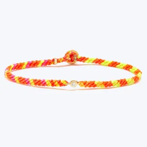 Classic Diamond Bracelet in Rainbow Stripe