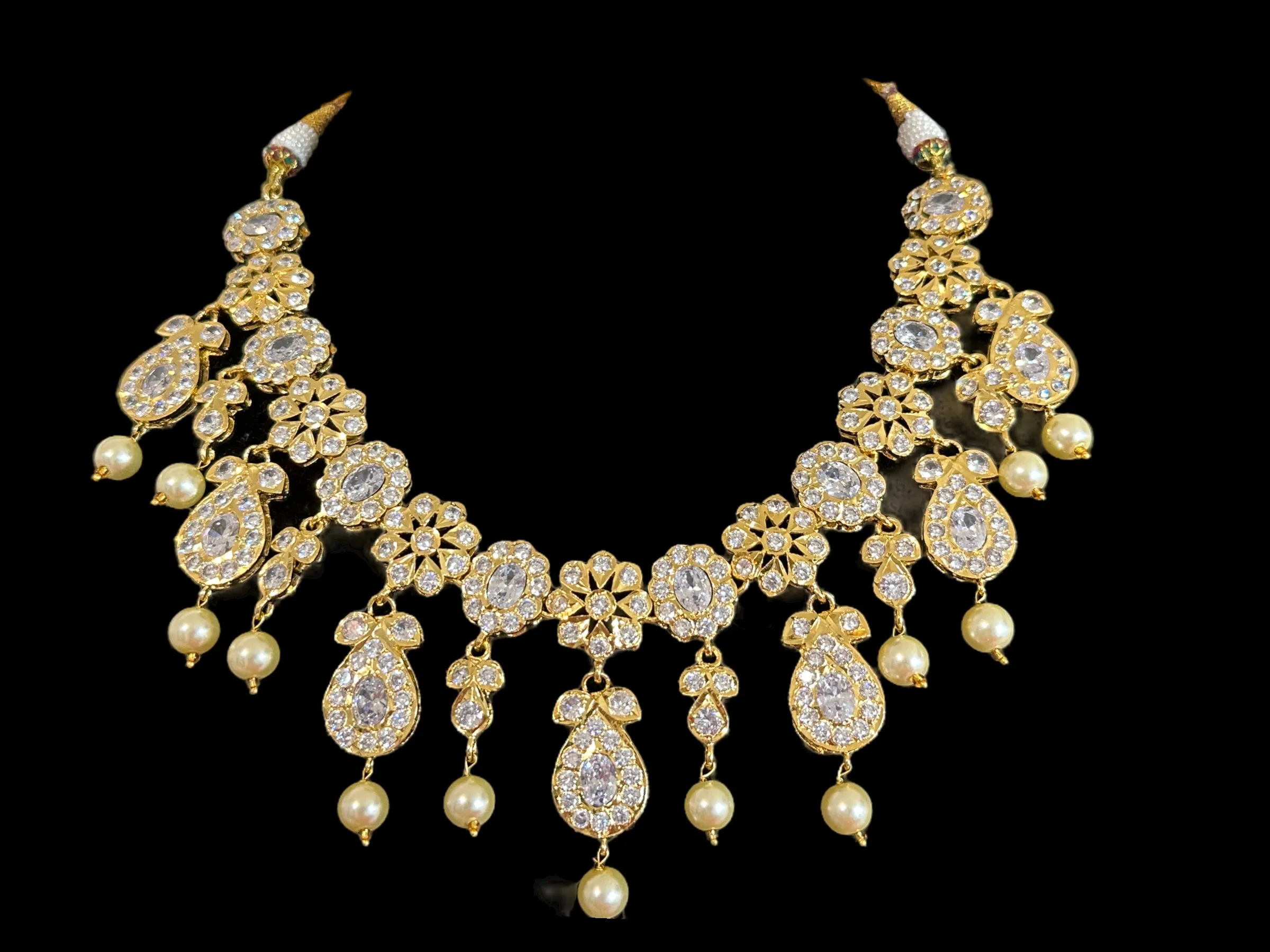 DNS88 ZAINA gold plated necklace with earrings ( READY TO SHIP )