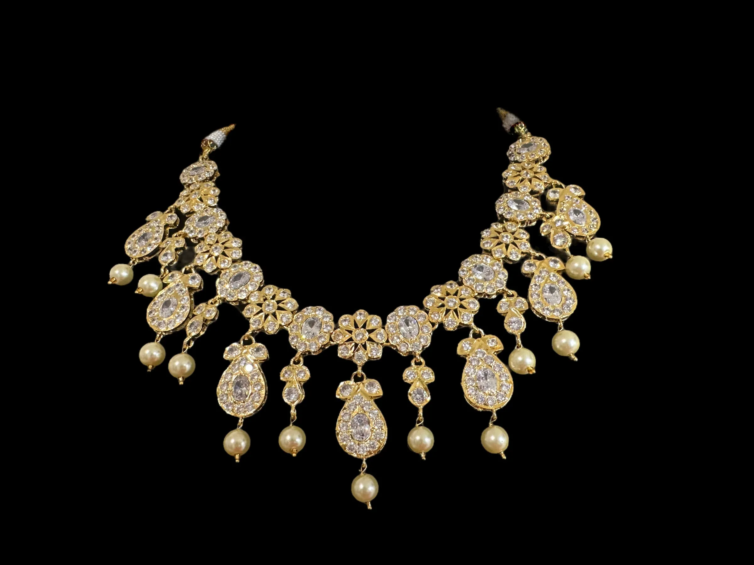 DNS88 ZAINA gold plated necklace with earrings ( READY TO SHIP )