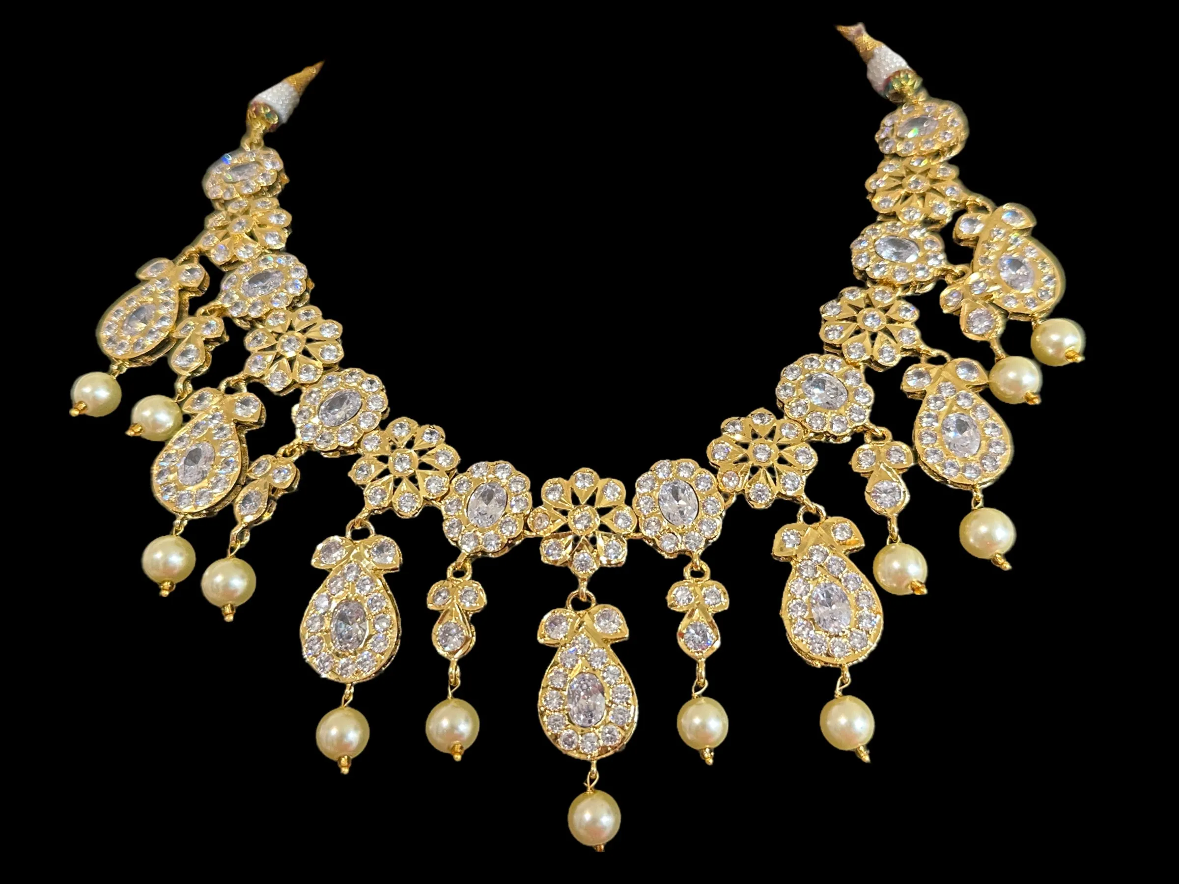 DNS88 ZAINA gold plated necklace with earrings ( READY TO SHIP )