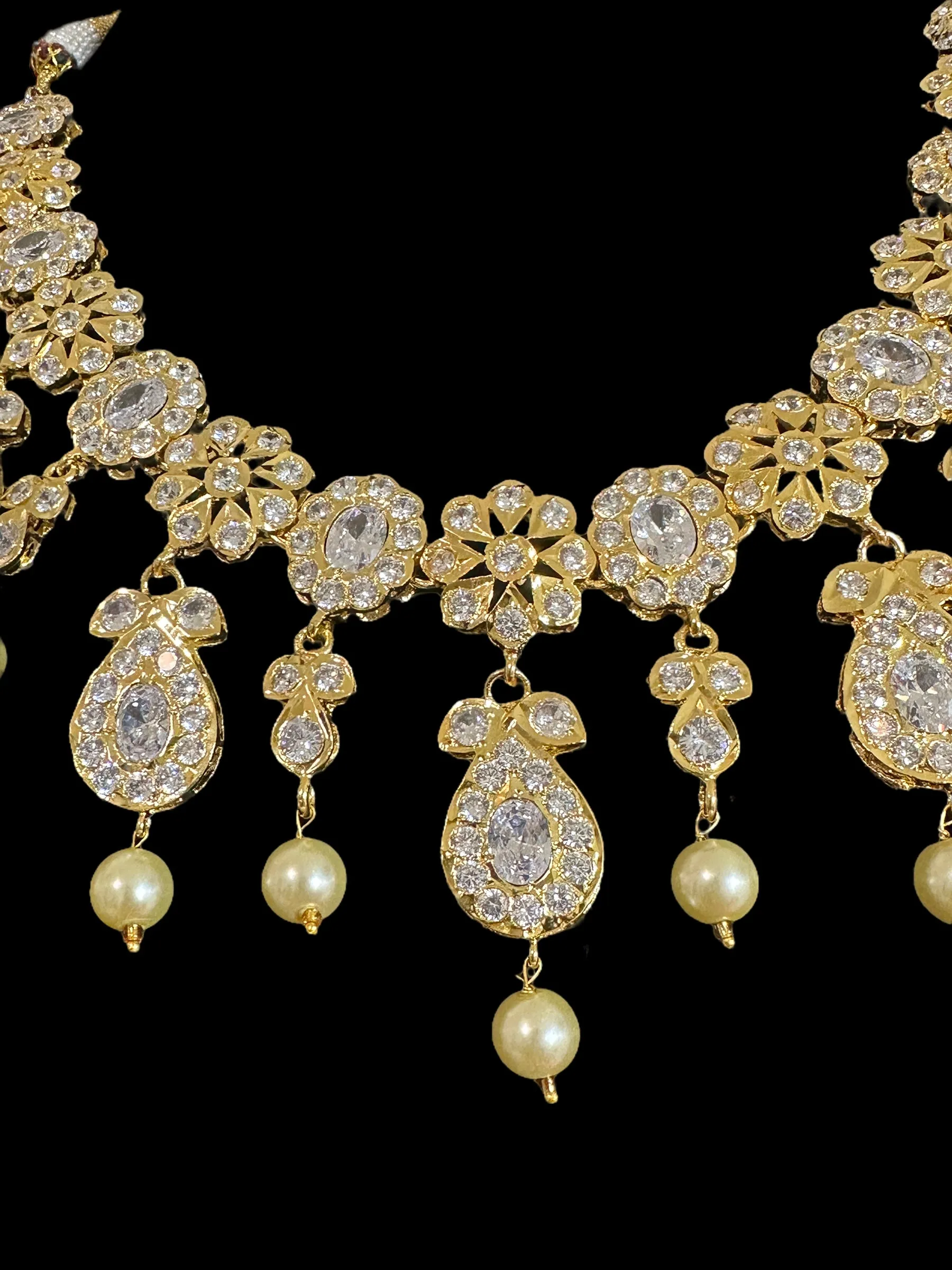 DNS88 ZAINA gold plated necklace with earrings ( READY TO SHIP )