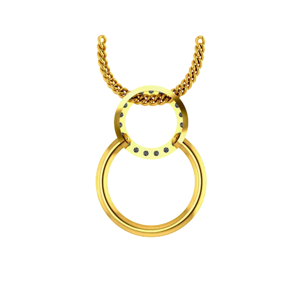 Eclipse Gold Pendant