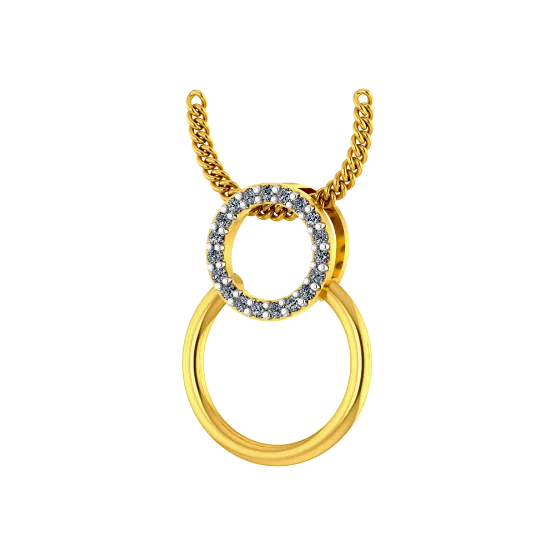 Eclipse Gold Pendant