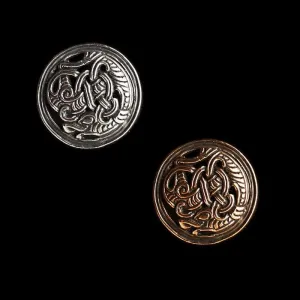 Gripping Beast Viking Disc Brooch