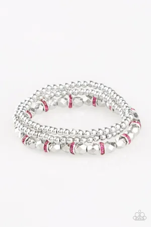 Let There BEAM Light - Pink Bracelet - Paparazzi Accessories