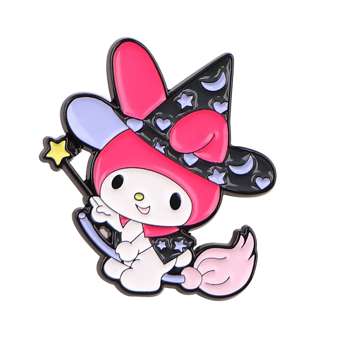 Little Witchy Melody & Kuromi Enamel Pin