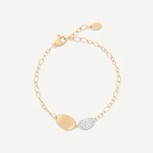 Marco Bicego Lunaria Mini 18k Gold Diamond Bracelet