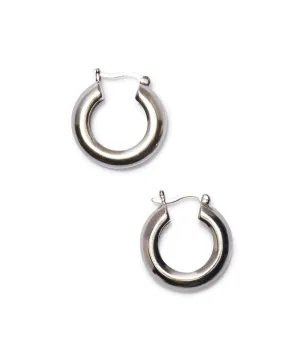 Medium Silver Mood Hoops