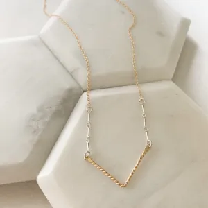 New Twisted Chevron Necklace