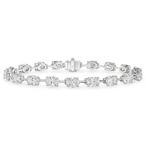 Oval Cut Diamond Bracelet, 12 CT