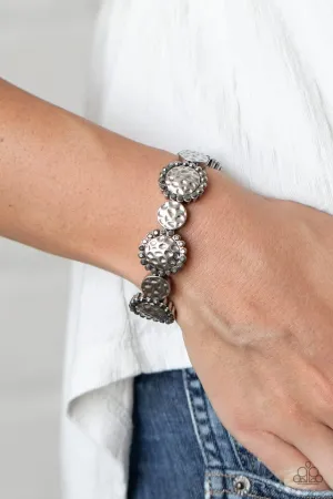 Paparazzi Bracelet ~ Mixed Up Metro - Silver