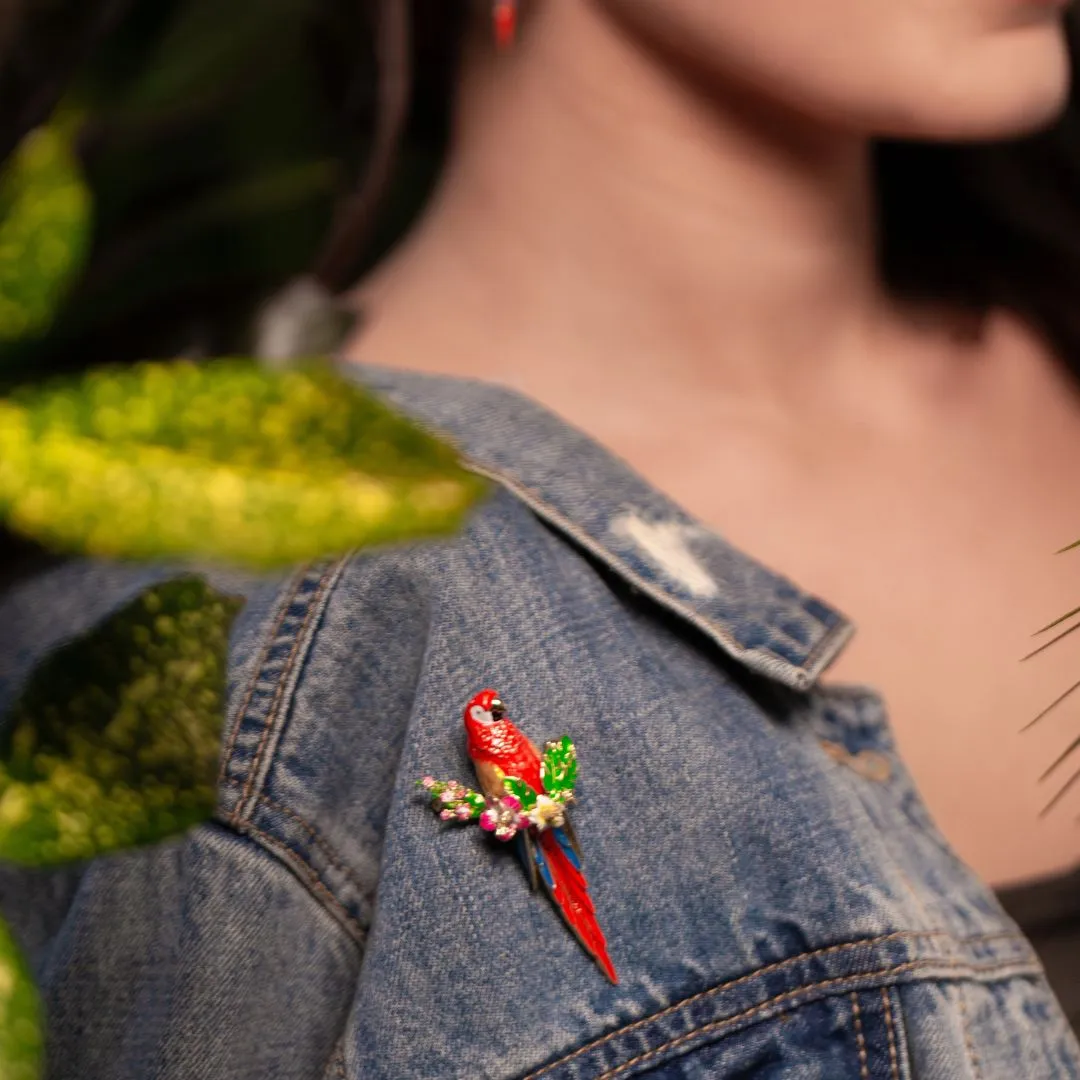 Parrot Brooch