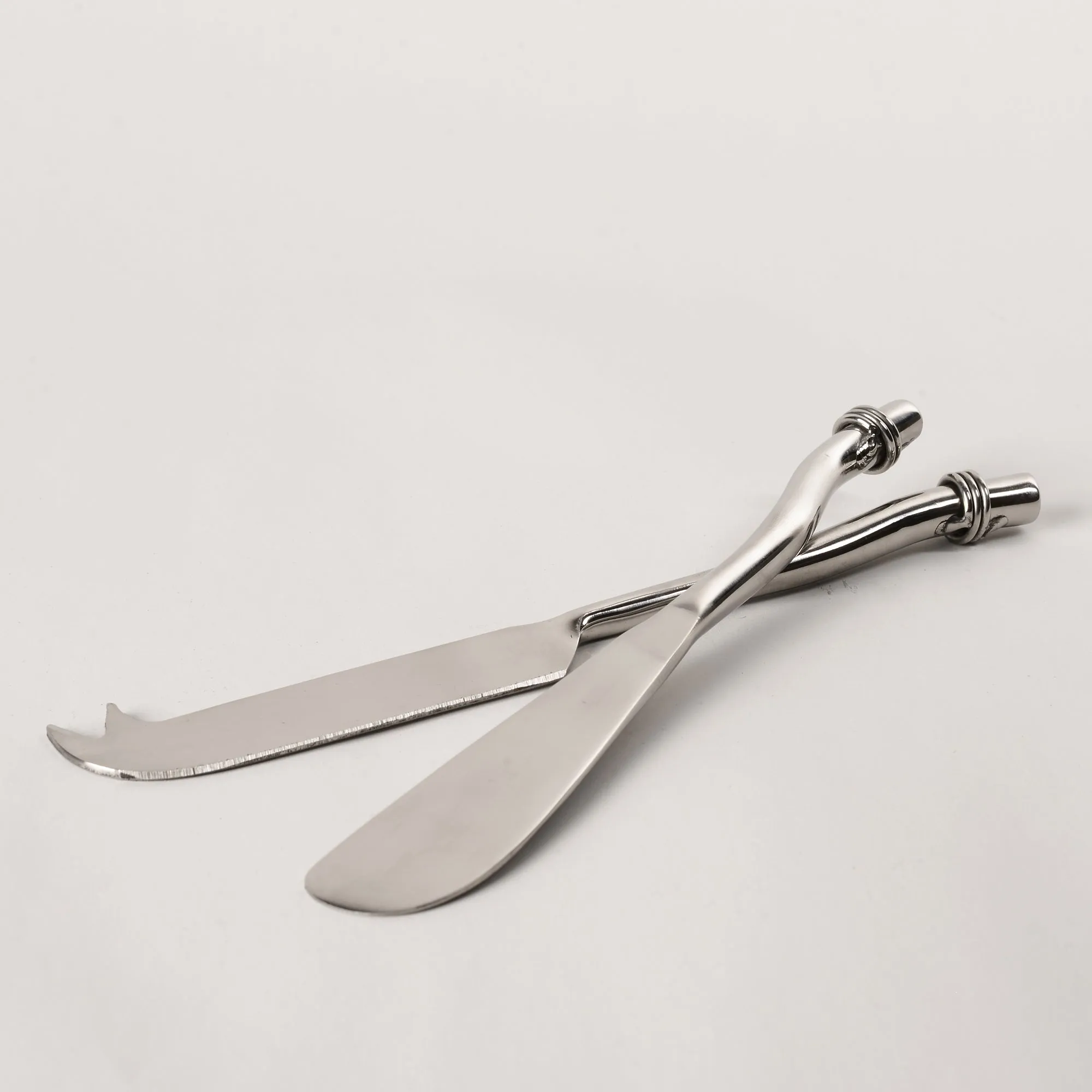 Polished Rings Cheese Knife