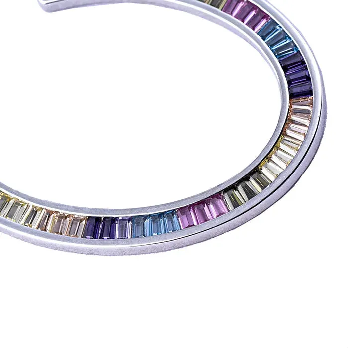 Prismatic Elegance Hoops