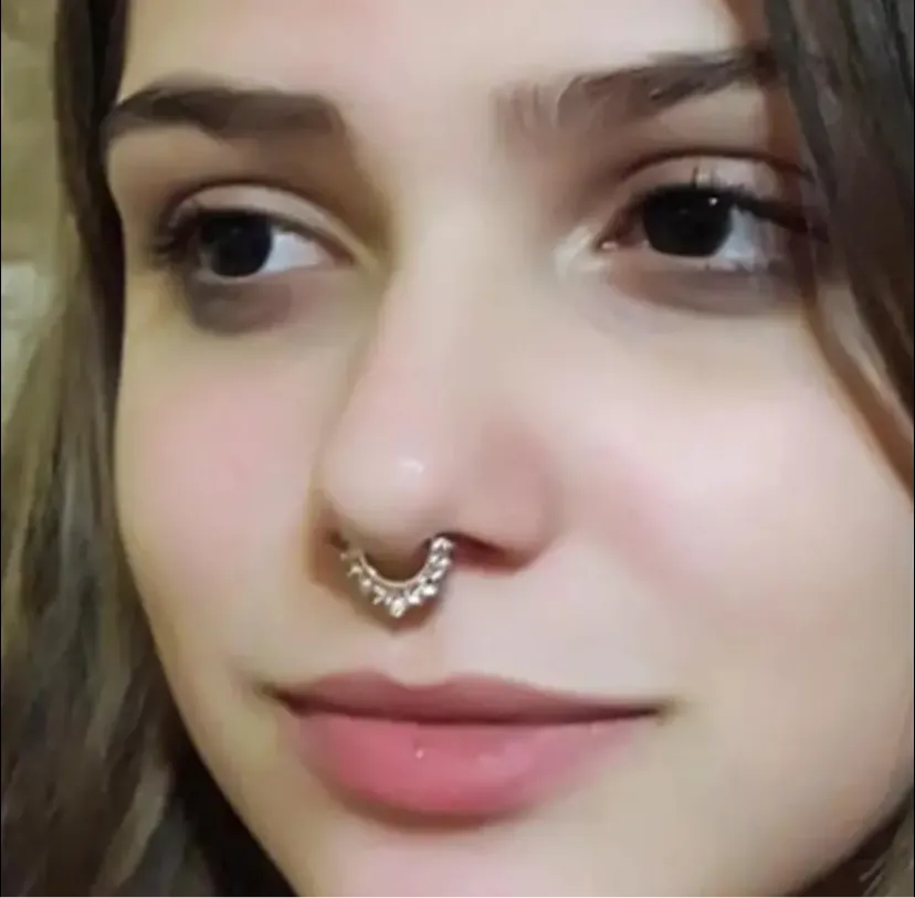 Rainbow Clip-On Septum Ring