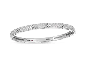 Roberto Coin 18k White Gold Love in Verona Bangle Bracelet