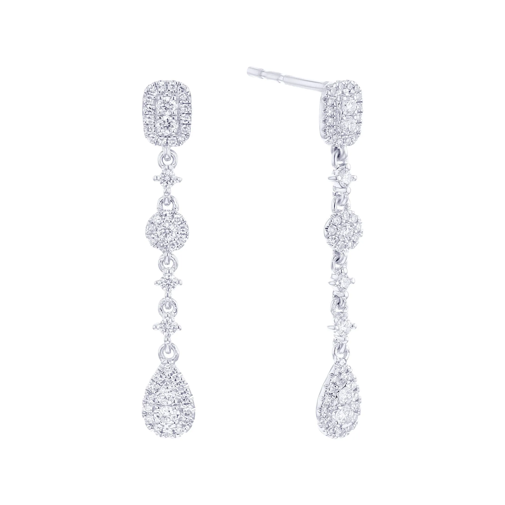 Scarlett Drop Diamond Earrings