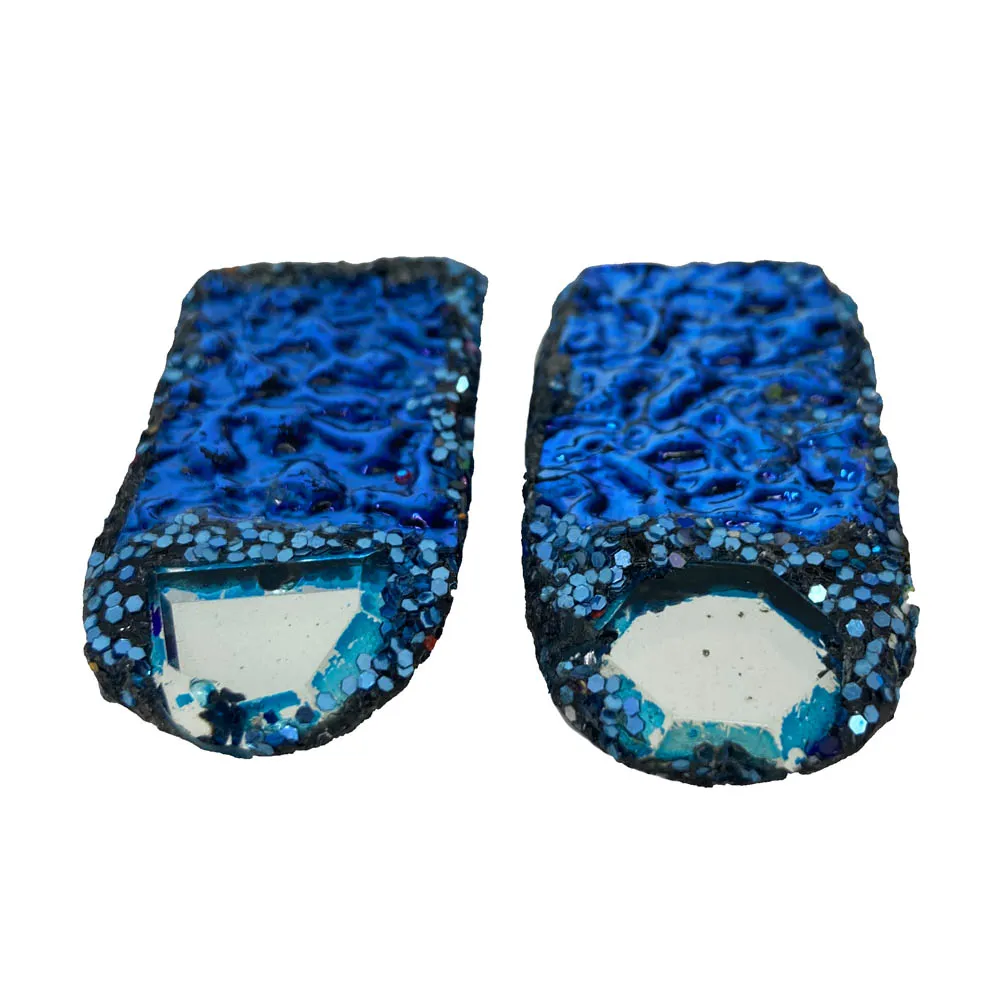 SHIMMERING TURQUOISE CLIP-ON EARRINGS