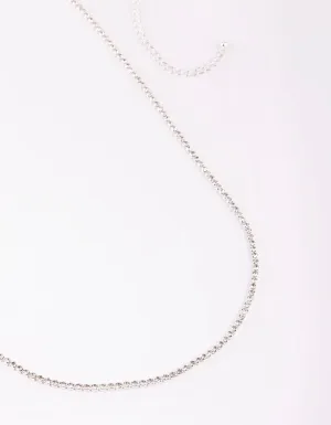 Silver Diamante Waist Chain