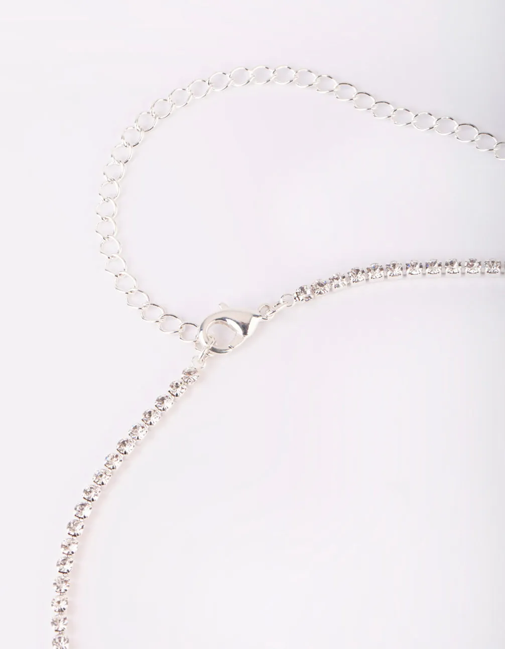 Silver Diamante Waist Chain