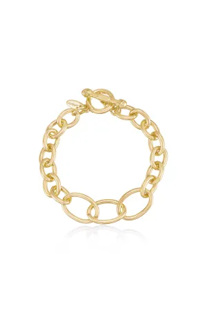 Simple Chain Link Bracelet with Toggle