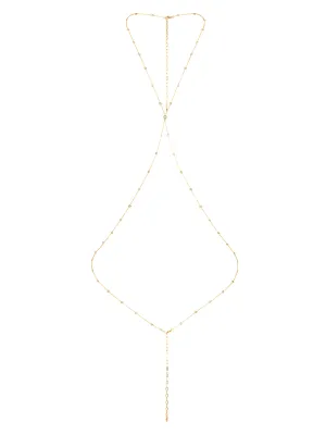 Simple Crystal X Body Chain