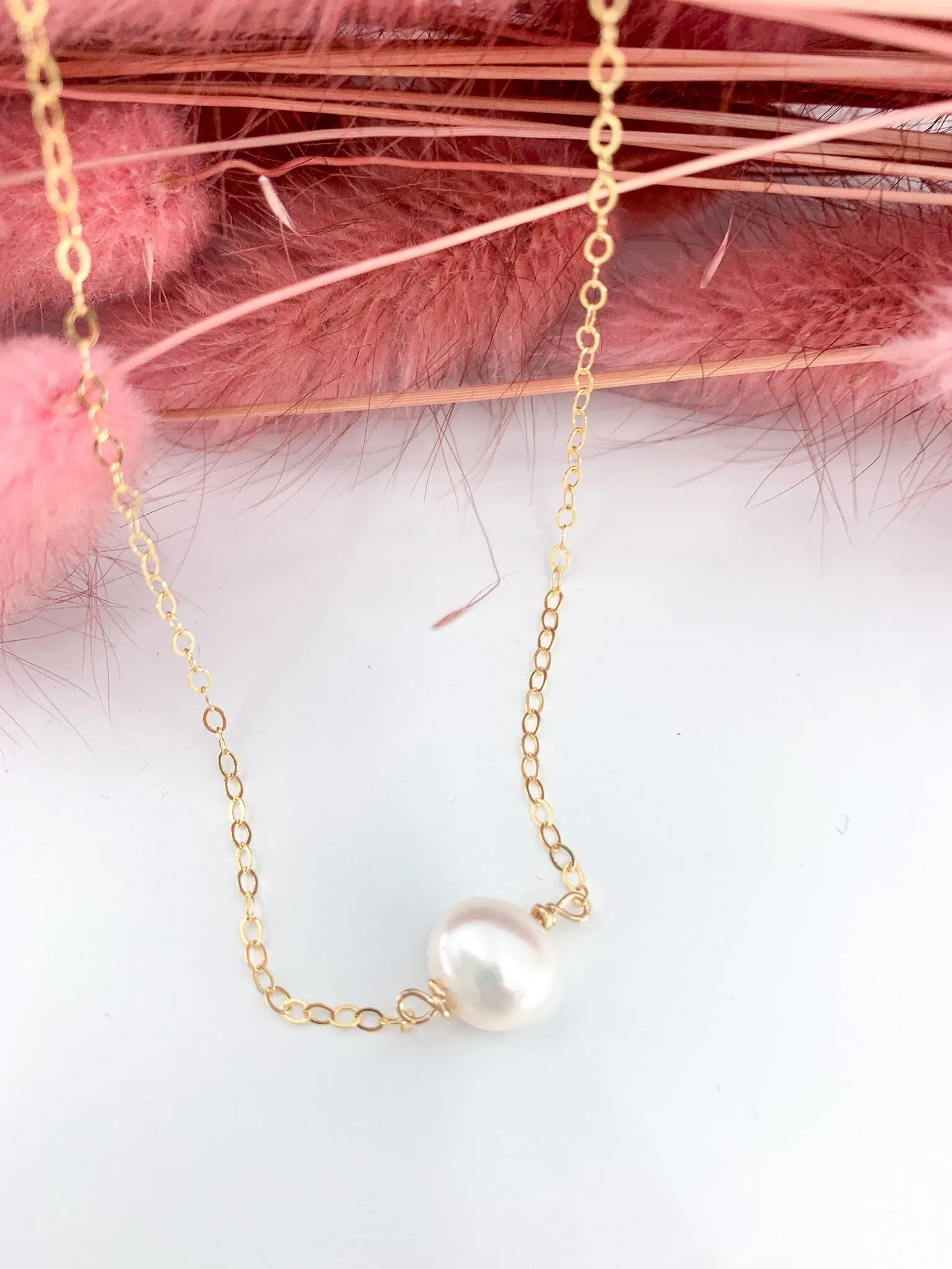 Simple Pearl Necklace