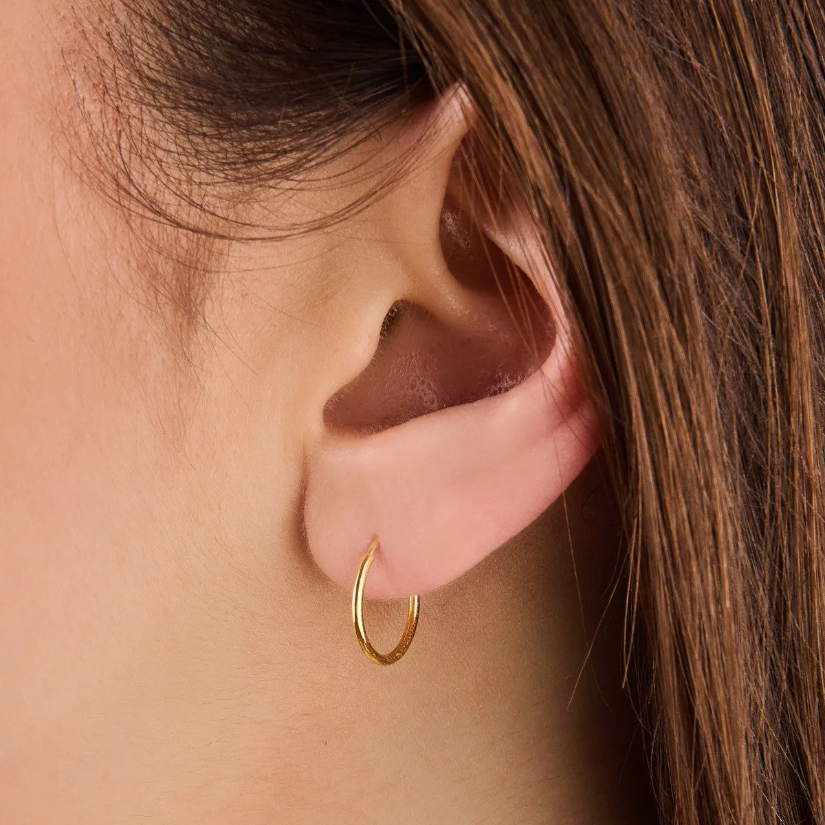 Small Endless 14k Hoops