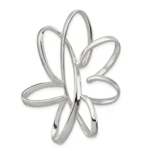 Sterling Silver Stylish Flower Pendant