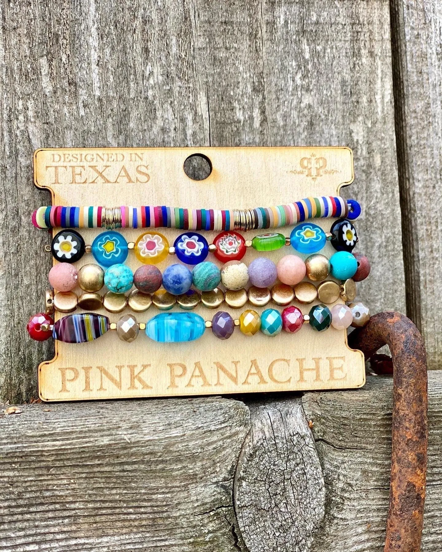 The Pink Panache Spring Stack Bracelet Set