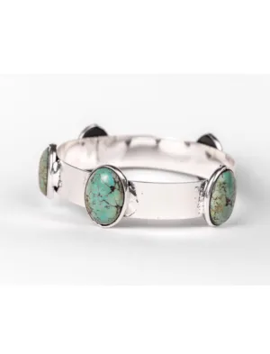 The Santa Palo Silver & Turquoise Bangle Bracelet